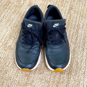 nike air max thea black and black python